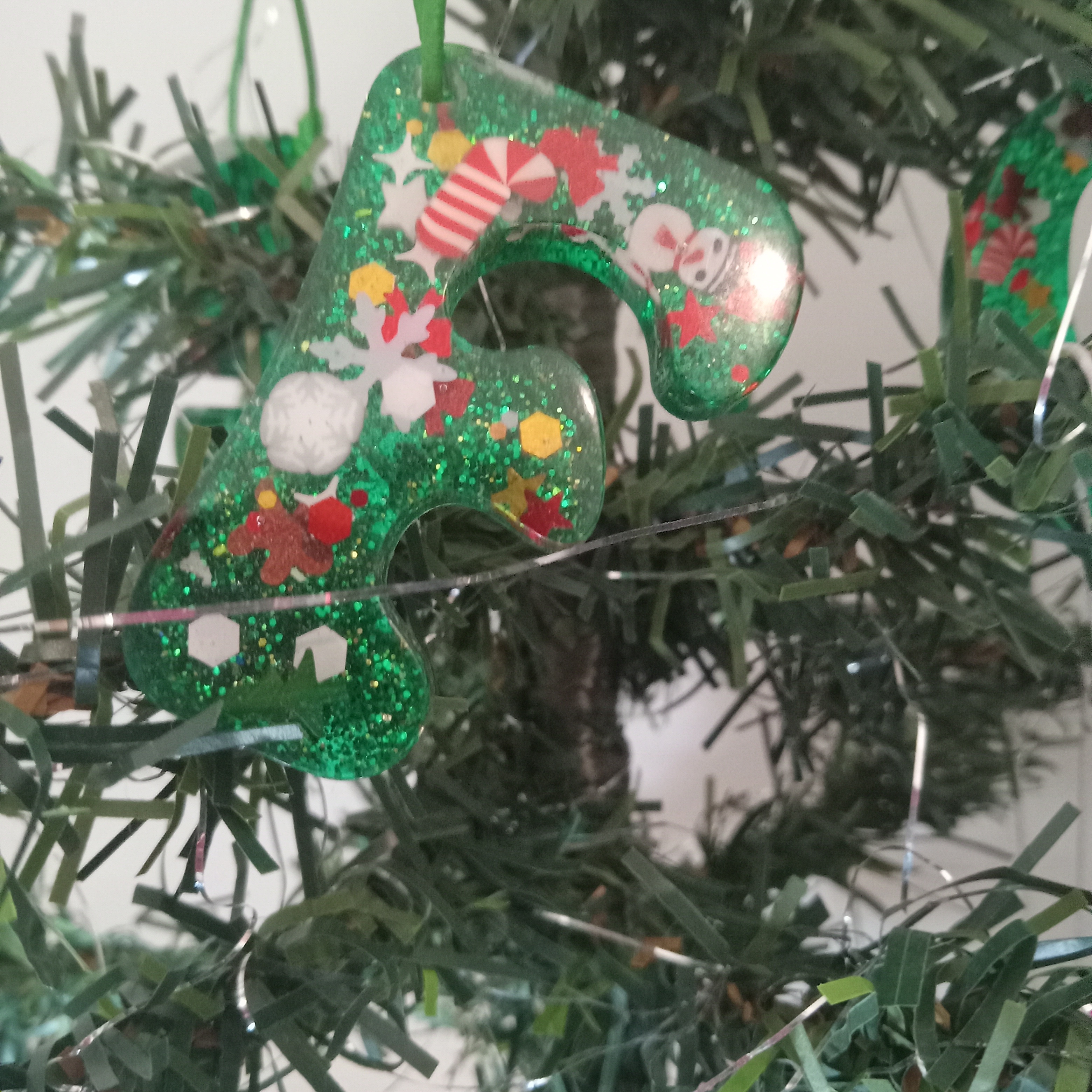 Festive Green Holiday Ornament